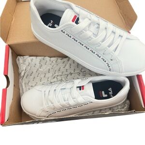 Fila Classic White Sneakers with Logo Accents